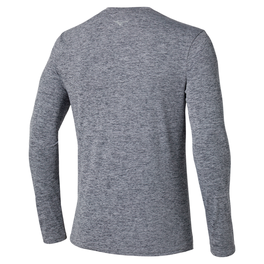 Mizuno Core Impulse Half Zip Long Sleeve Tee Quicksilver